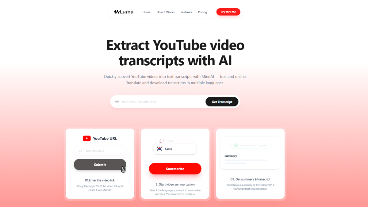 AI video Translator Hero Luma